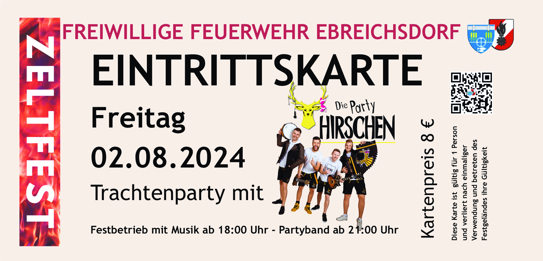 Kartenbestellung für FF Fest